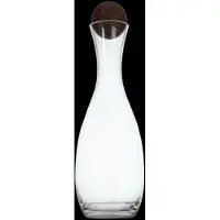 Sagaform Carafe à vin avec bouchon en liège, 1.5 l, soufflée à la bouche, Conteneurs de service, Transparent