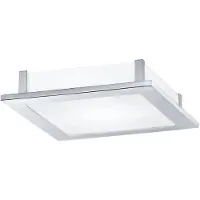 Eglo Lampe de plafond carrée Auriga Chrome 30cm