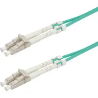 Roline - Câble à fibres optiques - LC multi-mode (M) - LC multi-mode (M) - 15 m - fibre optique - 50/125 microns - OM3 - sans halogène - turquoise (21.15.8829)
