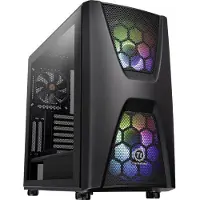 Thermaltake Commander C34 TG - Édition ARGB - Boîtier PC - Format ATX - Panneau latéral avec fenêtre (verre trempé)