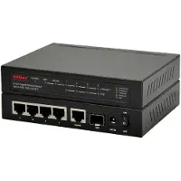 Roline 21.14.3524 commutateur réseau Gigabit Ethernet (10/100/1000) Connexion Ethernet, supportant l'alimentation via ce port (PoE) Noir