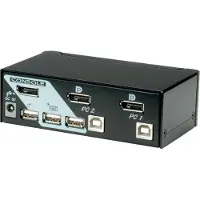 Roline Commutateur KVM, DisplayPort, USB 2.0, Commutateur KVM, Noir