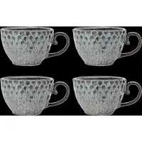 Bloomingville Ensemble de 4 tasses Katrina grises