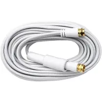 Axing Câble de raccordement SFK 999-02 [1x F mâle - 1x F mâle] 10 m blanc