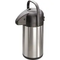 MATO INTERPRÄSENT Verseuse isotherme Acier inoxydable (brossé), Noir 1.9 l 4177, Carafe isotherme, Noir, Argent