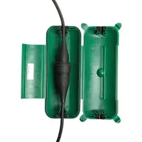 Heitronic Boîte de distribution de jardin - Boîte de distribution de sécurité - IP44 -pour raccords et blocs d'alimentation