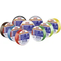 TESA Ruban isolant 53988-00135-00 marron, vert, jaune, jaune-vert, blanc, gris, bleu, rouge, noir, noir (L x l) 10 m x 1