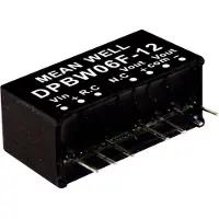 MEAN WELL DPBW06G-15, 18 - 75 V, 6 W, 15 V, 0,2 A, RoHS, 2576 Stück(e)