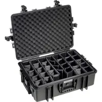 B&W Valises d'extérieur B&W Type 6500 zwart + Verdeler