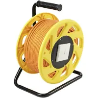 Speaka Professional Câble d'extension RJ45 [1x RJ45 mâle - 1x RJ45 femelle] Orange Rond 90.00 m (SP-8905328)
