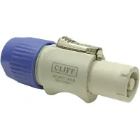 Cliff FM12316 Connecteur haut-parleur mâle 1 pc., Connecteur audio, Gris