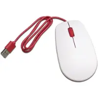 Raspberry souris officielle , rouge/blanche