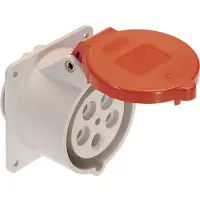As Schwabe as-Schwabe Prise CEE à monter 400V 16A 5 pôles avec bague d'étanchéité max. 2,5mm² IP44