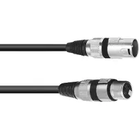 Omnitronic Câble de connexion XLR 3 pôles 20m sw (20 m, Câbles XLR)
