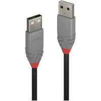 Lindy 36695 Câble USB 2.0 Type A/A Anthra Line M/M 5m