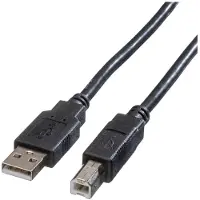 Roline 11.02.8818 câble USB 1,8 m USB 2.0 USB A USB B Noir