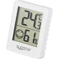 Sygonix Thermo-/Hygrometer Weiss, Thermomètre + hygromètre, Blanc