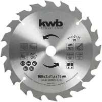 Kwb 584359 Lame de scie circulaire 160 x 16 mm 1 pc