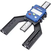 Dasqua 2605-0015 Jauge de profondeur numérique avec aimant Plage de mesure : 0-80 mm, résolution