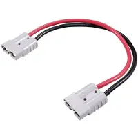 TRU COMPONENTS Hochstrom Batteriesteckverbinder Verlängerungskabel 300 mm TC-12195676 Schwarz (0.30 m)