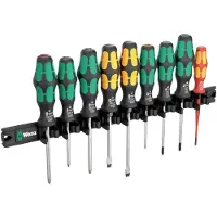 Wera 05051012001 9650 Jeu De Tournevis Kraftform 9 Pièces À Bande Magnétique