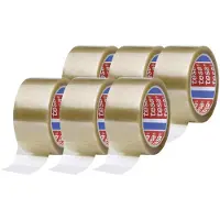 TESA Ruban adhésif d’emballage PP 4195 - l. 50 mm x L 66 m - 6 rouleaux - transparent