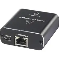 Renkforce RF-GES-200 Netzwerk Switch RJ45 2 Port USB-Stromversorgung (2 ports), Switch réseau, Noir