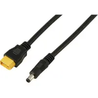 TRU COMPONENTS DC-Stecker 2,5/5,5 mm auf XT60-Kabel 0,5 m TC-13619296 Schwarz I, Câble + prise électronique, Noir