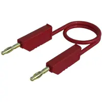 Hirschmann Test & Measurement MLN 25/2,5 RT Cordon de mesure[Banane mâle 4 mm -Banane mâle 4 mm ] 0.25 m rouge