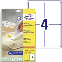 Avery-Zweckform Étiquettes multifonctionnelles universelles , 99,1 x 139 mm, amovible