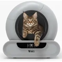 Vivex Automatic Litter Box - Bac à litière autonettoyant avec application - 75L - avec tapis et 5 sacs de ramassage en rouleau - XXL