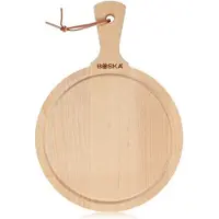 Boska Amigo planche de service ronde 358121, 23.4 cm bois de hêtre