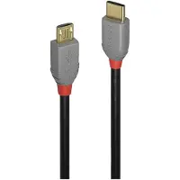 Lindy Câble Usb 2.0 Type C Vers Micro Usb Type B Anthra Line 0.50m
