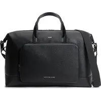 Tommy Hilfiger Sac week-end 'Caviar Grain Metal Logo Duffle' noir