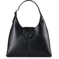 BOSS Sac hobo grainé avec monogramme Double B