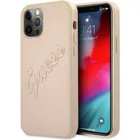 GUESS Coque De Téléphone Guhcp12lrsavslg Iphone 12 Pro Max 6.7 Saffiano