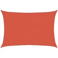 vidaXL Voile d'ombrage 160 g/m² Terre cuite 2,5x3,5 m PEHD