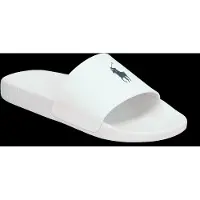 Ralph Lauren pour homme. 809961001004 Tongs Signature blanc (45), Plat, Aucun, Casuel, Beachwear