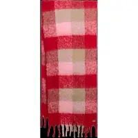 Superdry Écharpe beige / beige foncé / rose / rouge