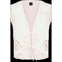 BOSS Gilet brodé avec fermeture par cravate