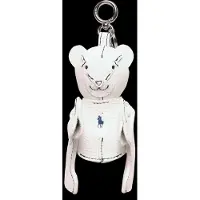Ralph Lauren pour femme. 427P13276002 Breloque pour sac Bear blanc (OSFA), Casuel, Cuir