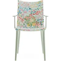 Kartell H.H.H. Chaise Rembourrée Tissu Mustard|Ink-Ochre
