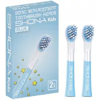 Shona Embouts pour brosses à dents soniques kido VISION blue, d'origine, lot de 2