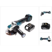Makita DGA 519 T1 Meuleuse d'angle sans fil 18 V 125 mm Brushless X-Lock + 1x batterie 5,0 Ah - sans chargeur