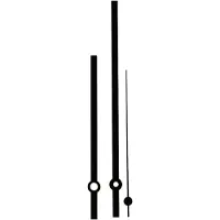 Eurotime Jeu d'aiguilles standard en aluminium, Noir