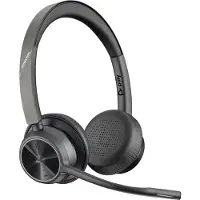 Poly Voyager 4320-M MS Casque de Bureau Sans Fil + Support de Charge