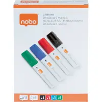 Nobo Glide Jumbo Chisel Tip Chalk Marker 4 Units Multicolore Enfants