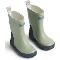 Wheat Bottes en caoutchouc bleu marine / vert clair