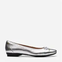Clarks Chaussures légères Candra Femme Silver Metallic