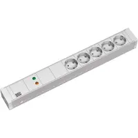 Bachmann 19" 1,5HE 5xCEE7/3 1xGVS Strom 2,0m CEE7/7
